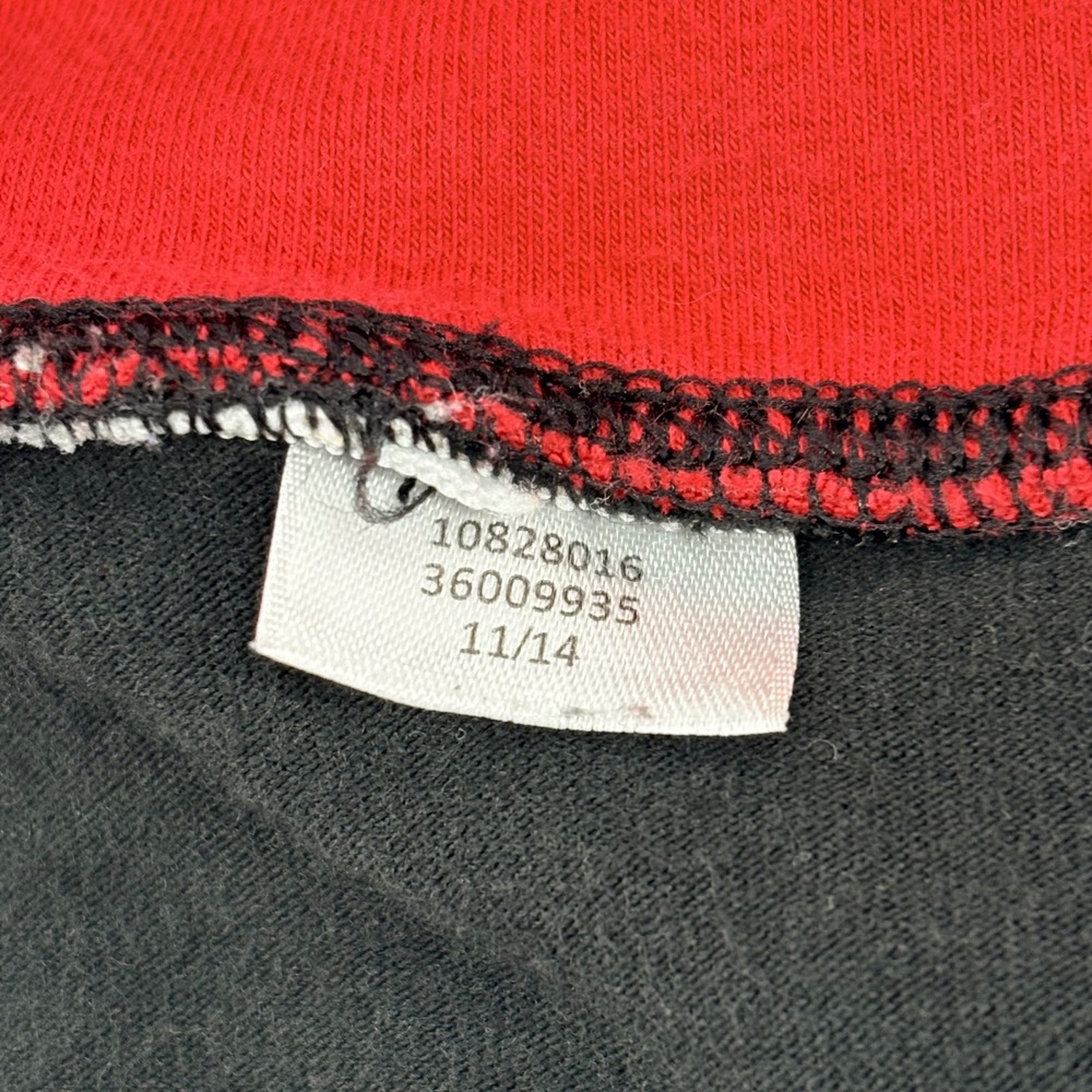 Victoria's Secret PINK Yoga Pants Black Red Foldover Waist Logo Dog Sz M Classic - Picture 8 of 8